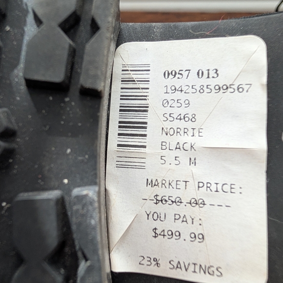 Stuart Weitzman Black Lace-Up Women's Boots - Picture 5 of 10